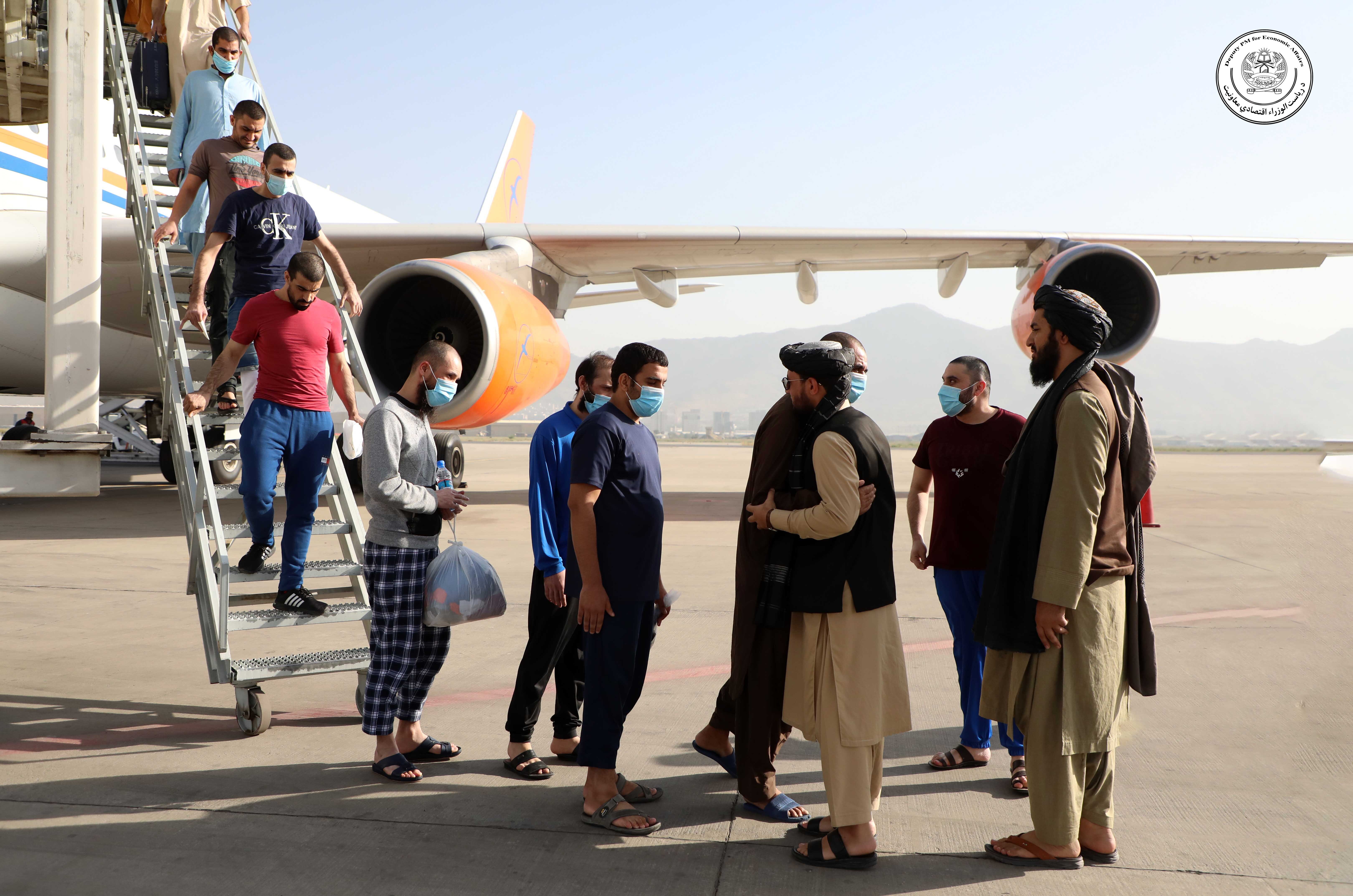12 Afghans were released from the UAE prison and returned to their country today