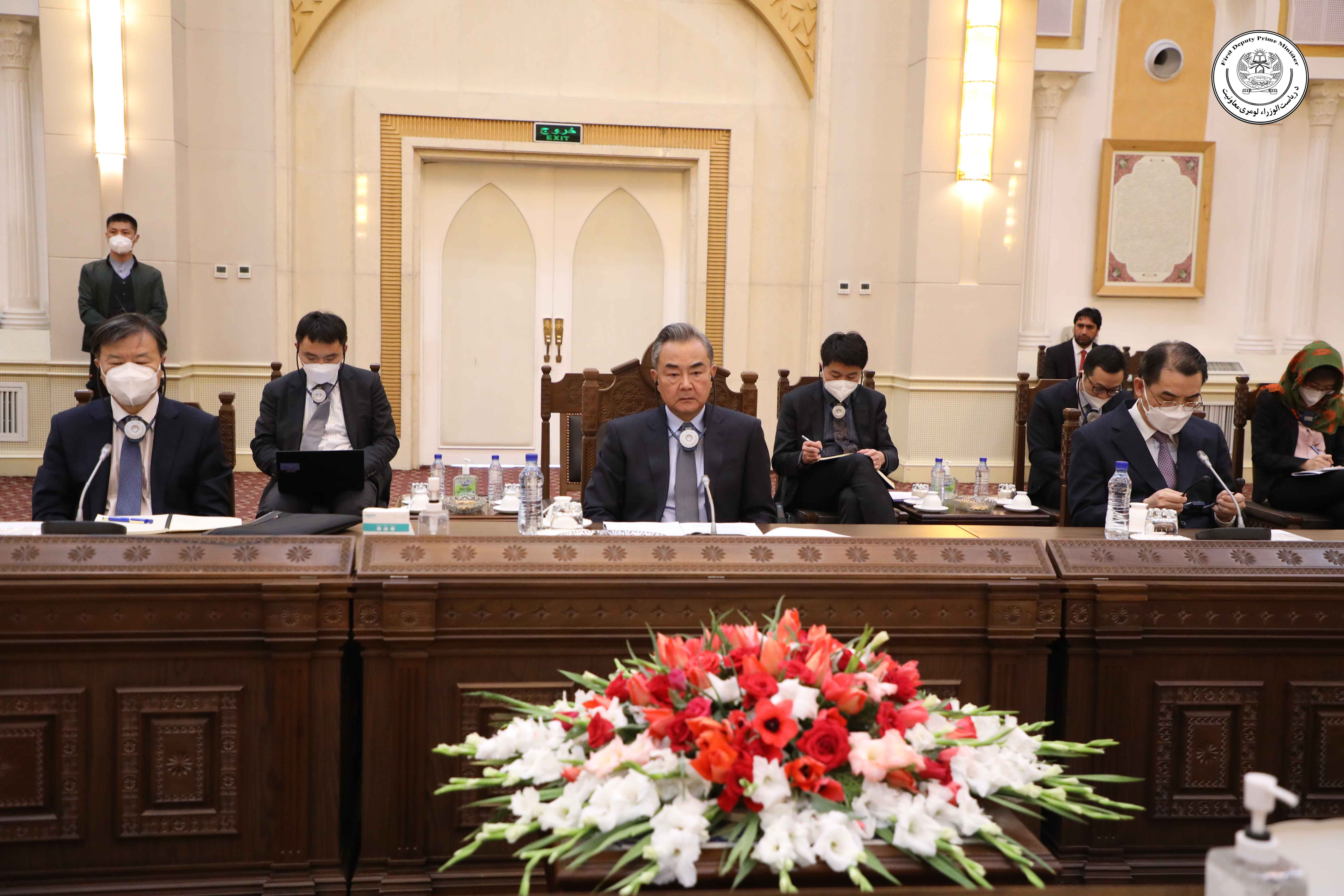 دیدار «وانگ یی» وزیر امور خارجه جمهوری خلق چین با معاون نخست ریاست‌الوزراء