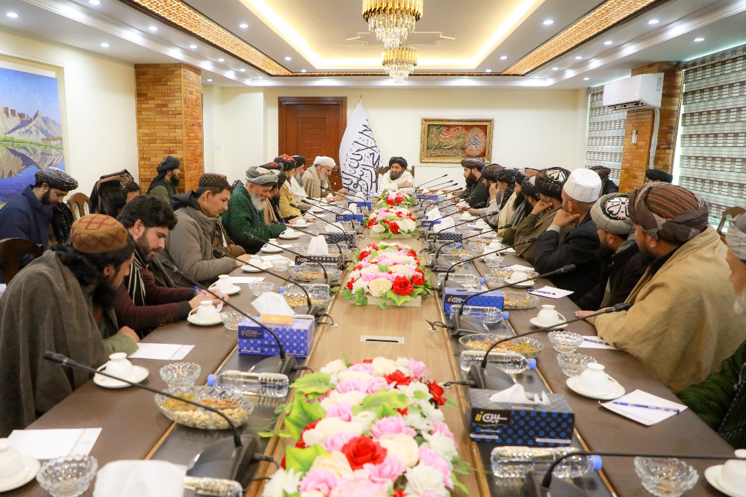 The Deputy Prime Minister for Economic Affairs Meets with Ulamas and Tribal Leaders from Takhar