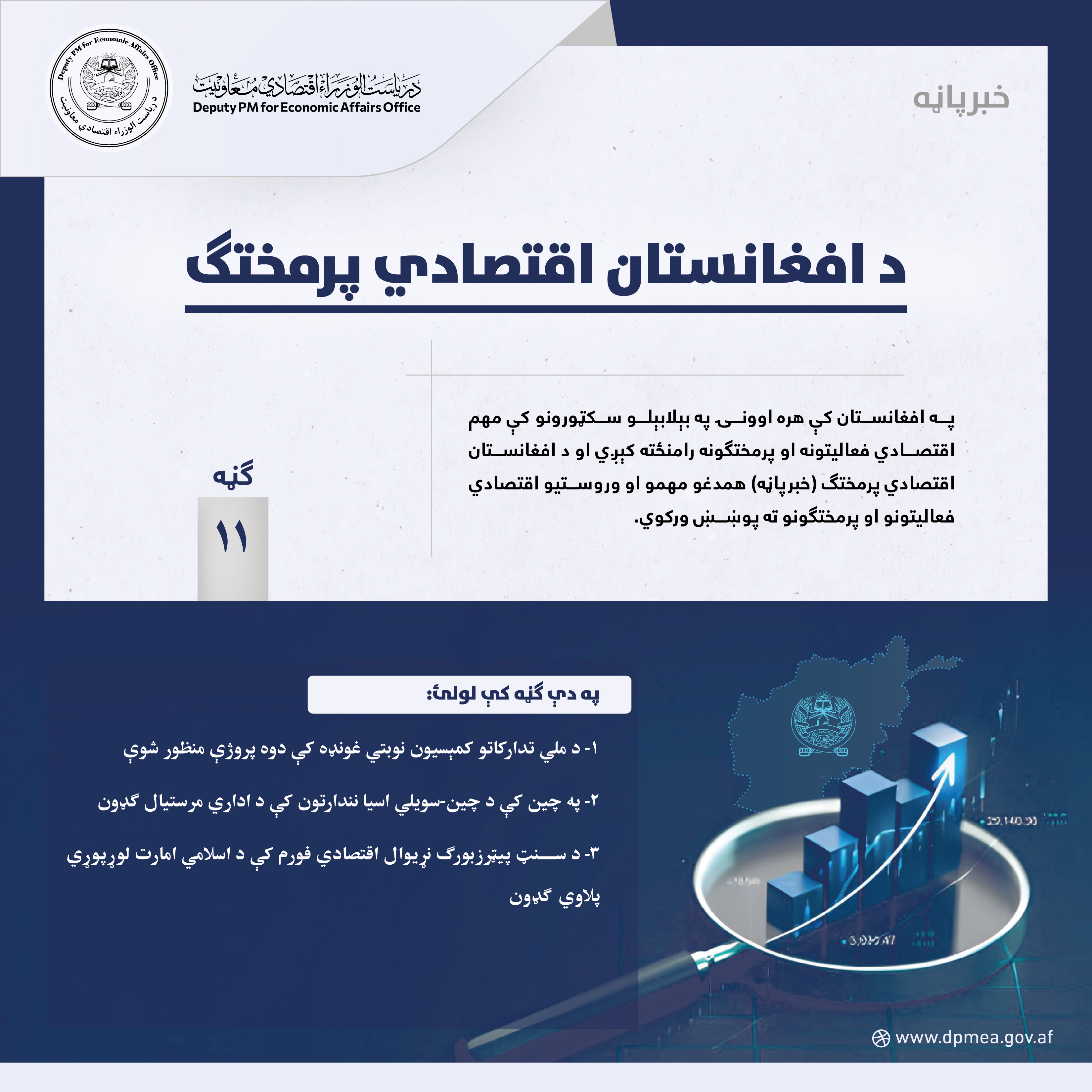 د افغانستان اقتصادي پرمختګ (خبرپاڼه) ۱۱