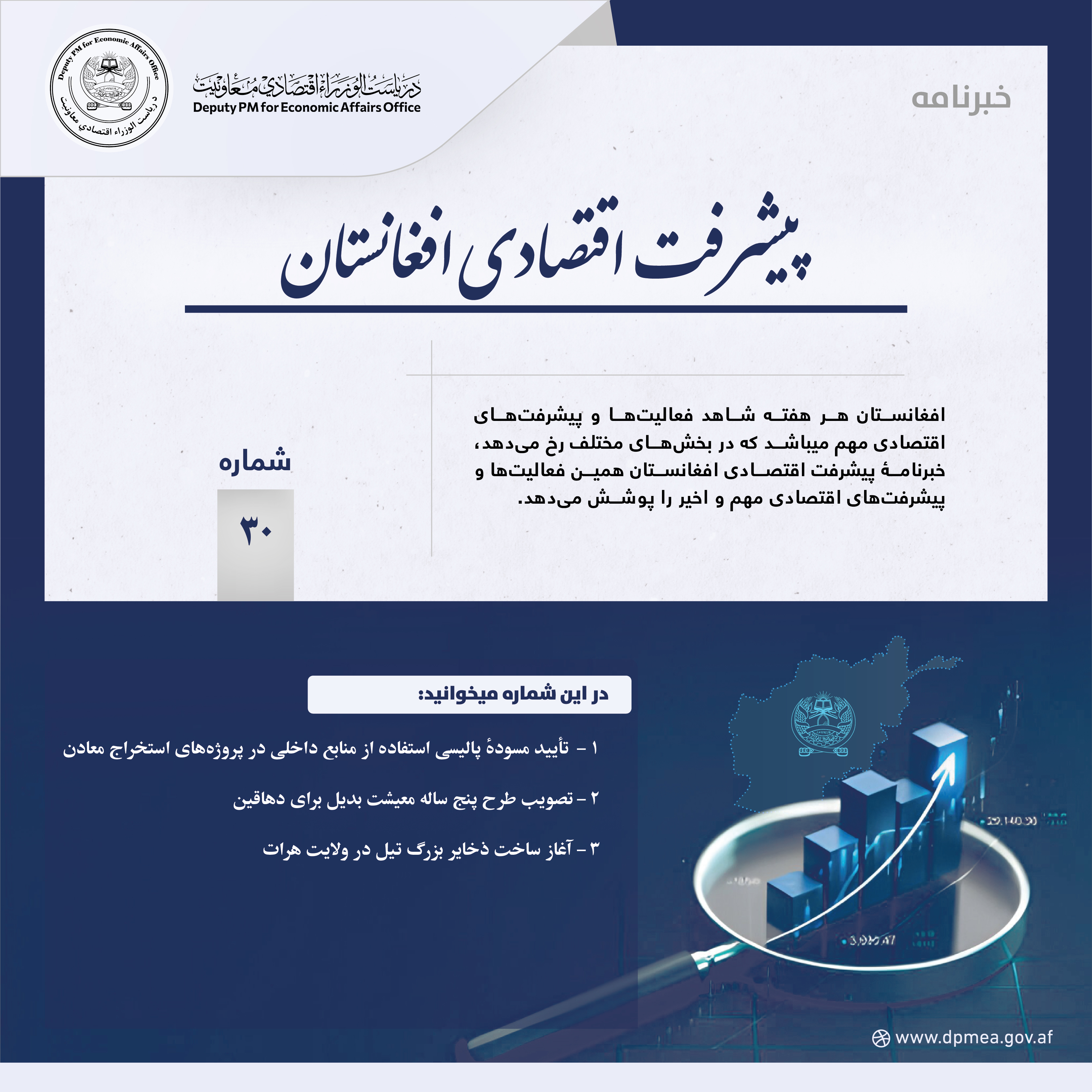  پیشرفت اقتصادی افغانستان (خبرنامه) ۳۰