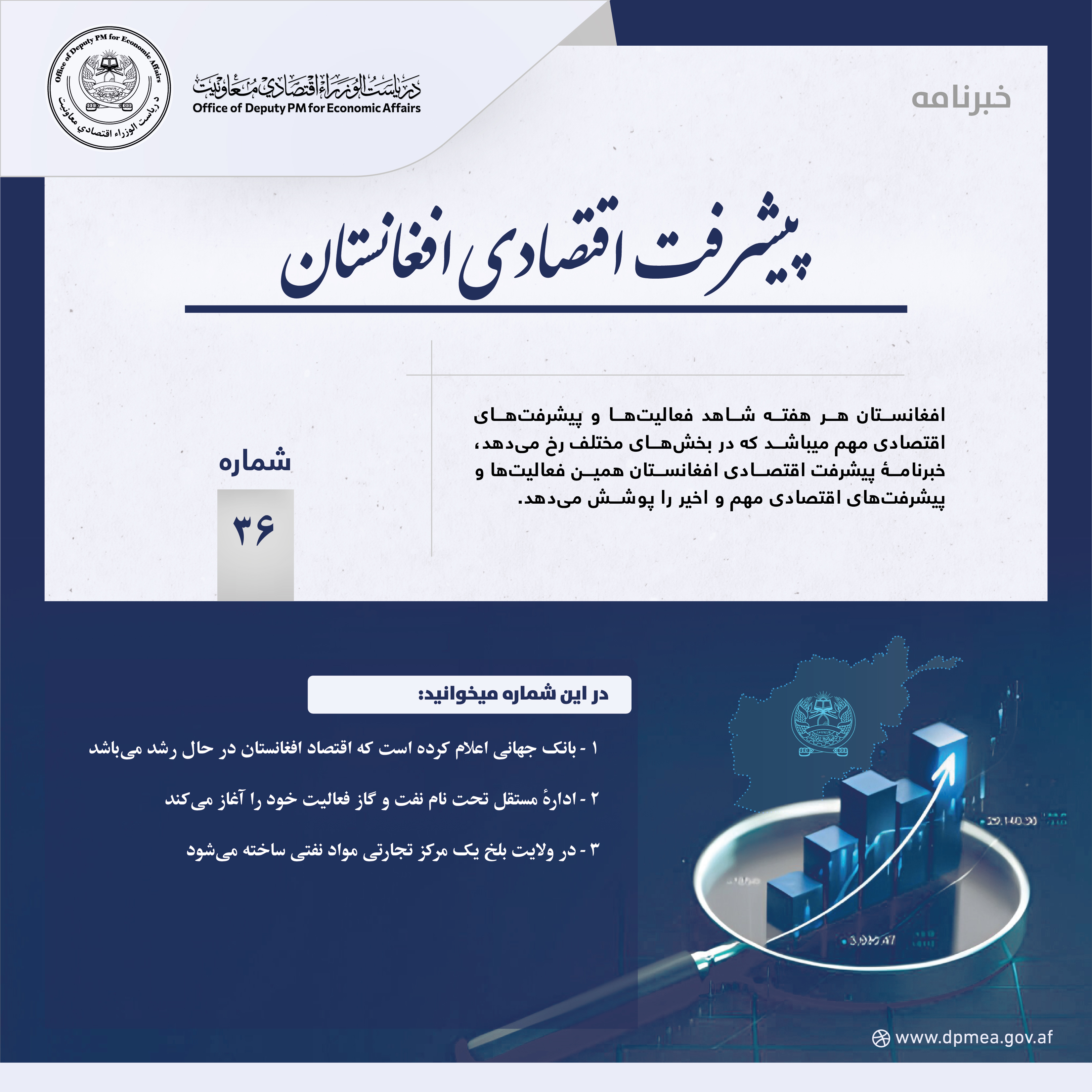 پیشرفت اقتصادی افغانستان (خبرنامه) ۳۶