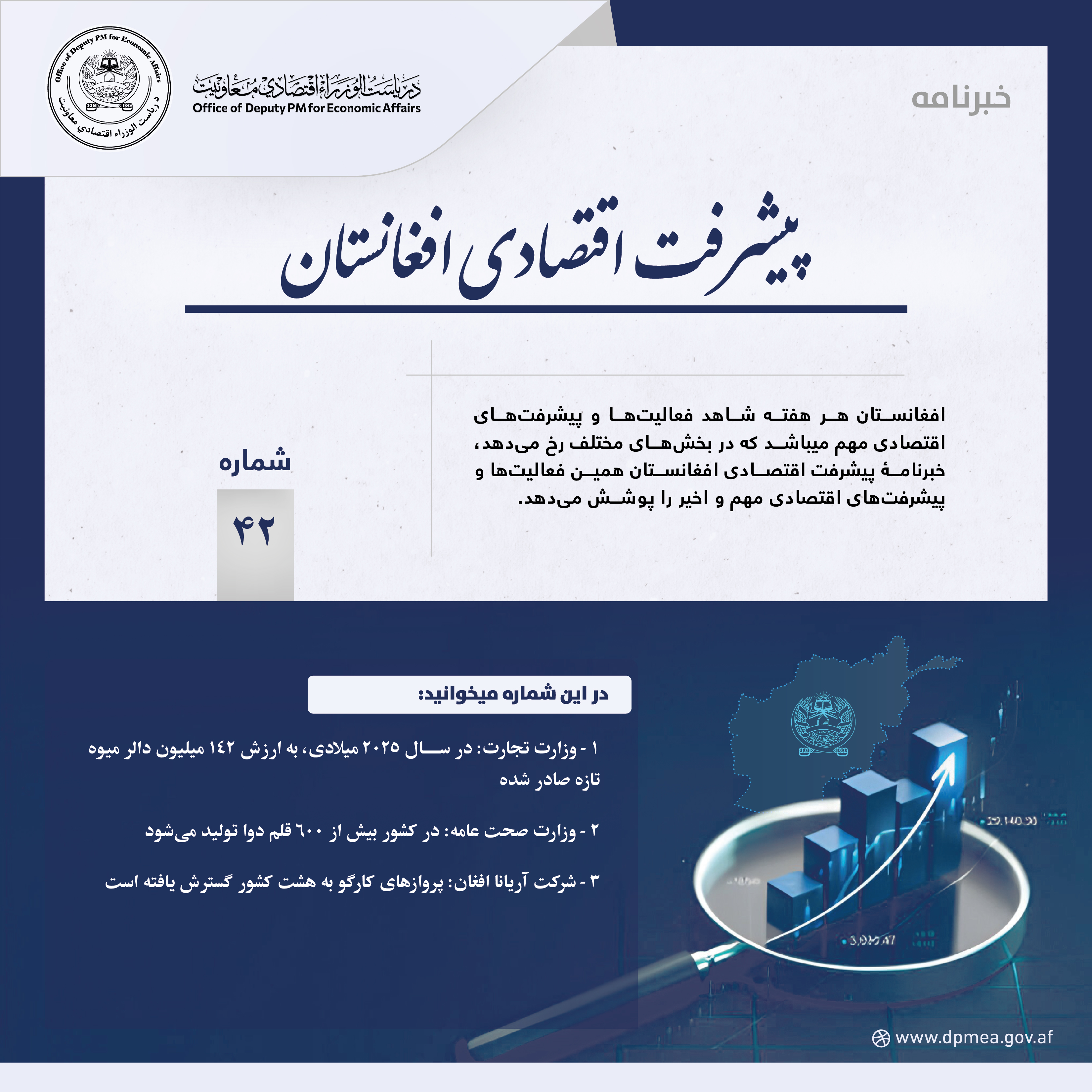 پیشرفت اقتصادی افغانستان (خبرنامه) ۴۲