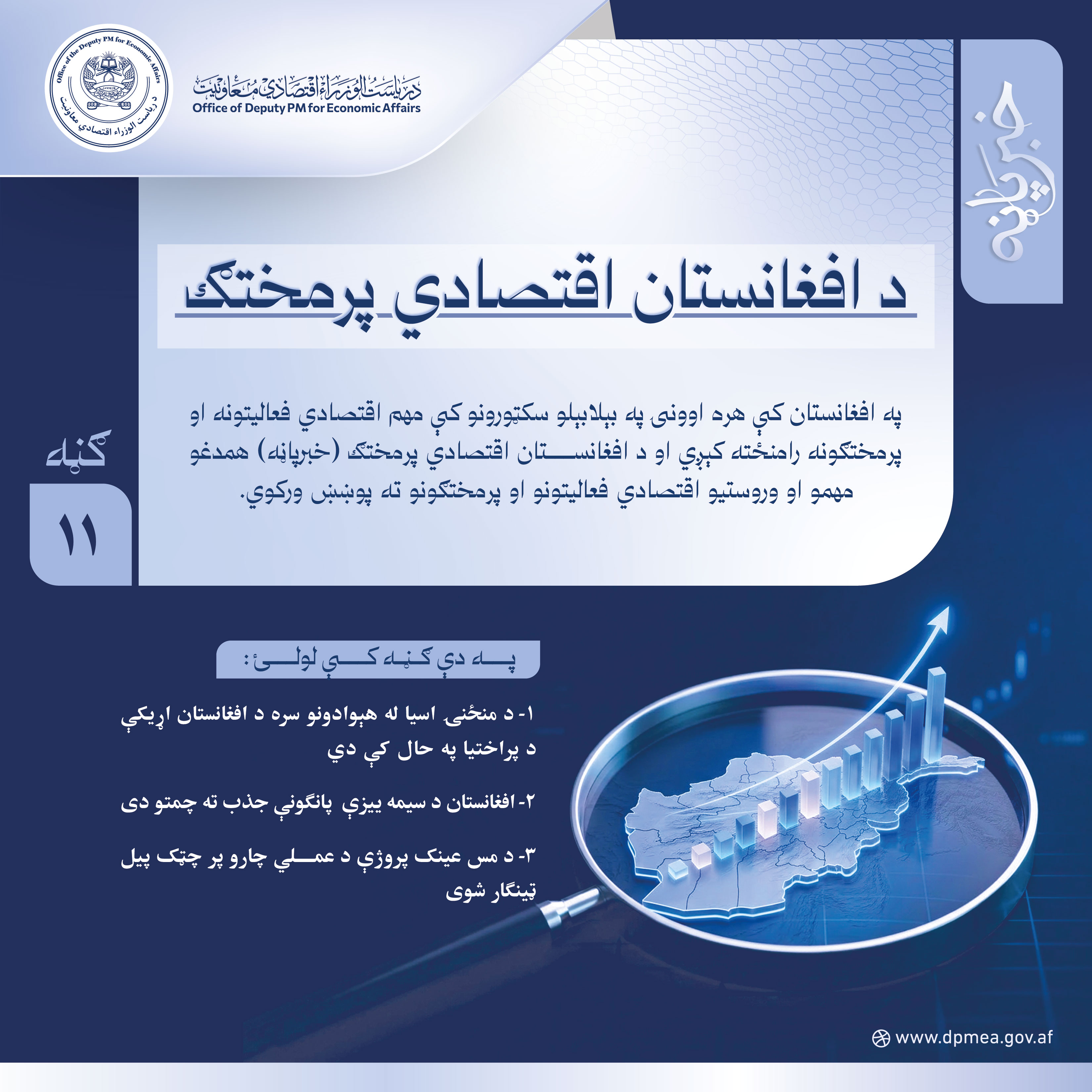 د افغانستان اقتصادي پرمختګ (خبرپاڼه) ۱۱