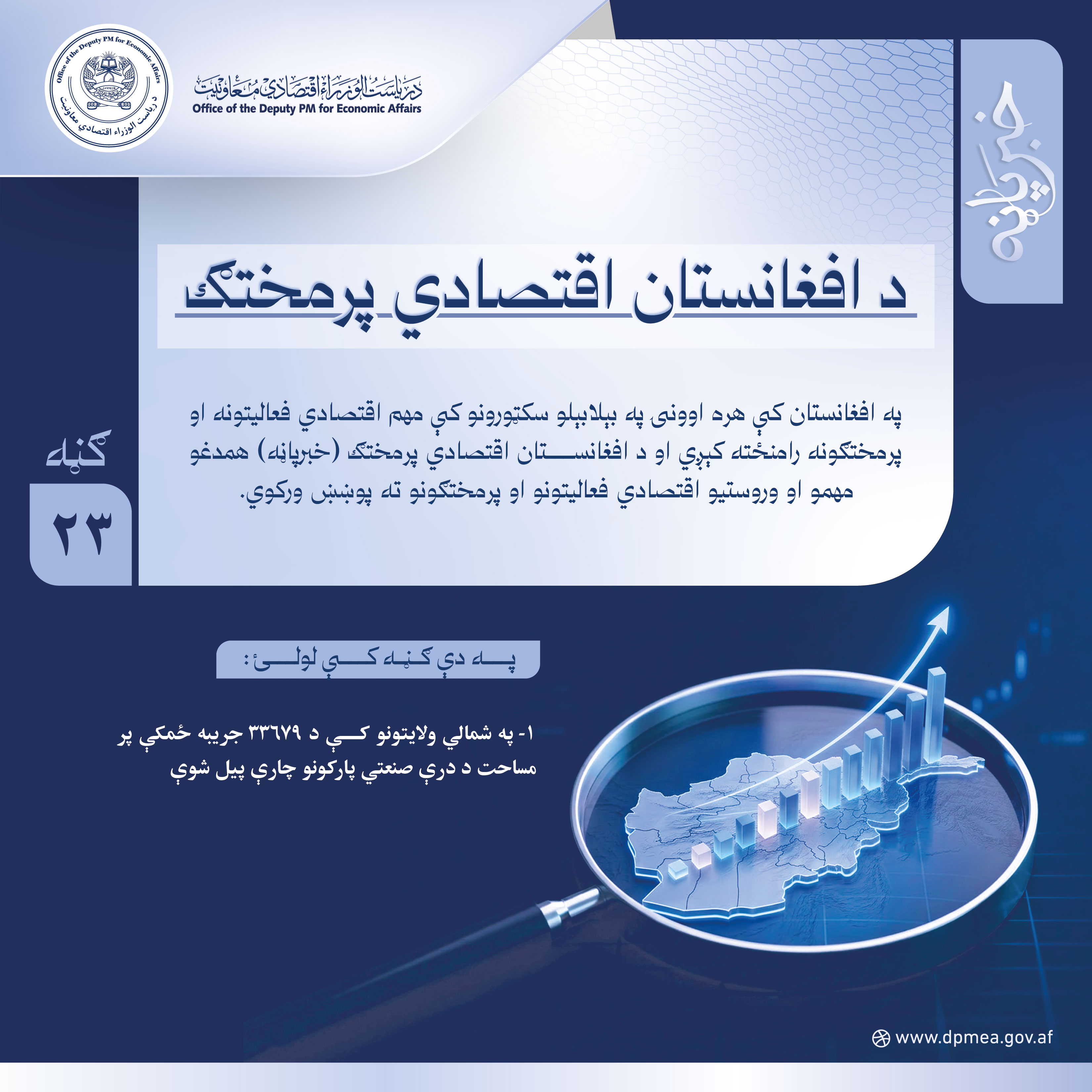 د افغانستان اقتصادي پرمختګ (خبرپاڼه) ۲۳